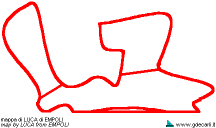 Kartodromo di Pozzale (mappa di Luca di Empoli del 18 febbraio e 22 marzo 2005)